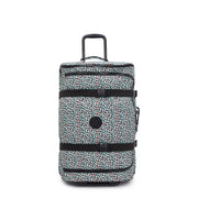 KIPLING edium Wheeled Suitcase with Adjustable Straps Female Abstract Print Aviana M