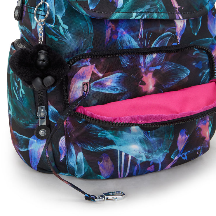 KIPLING Small backpack Female Spectral Orchid City Zip S I6345-7DP