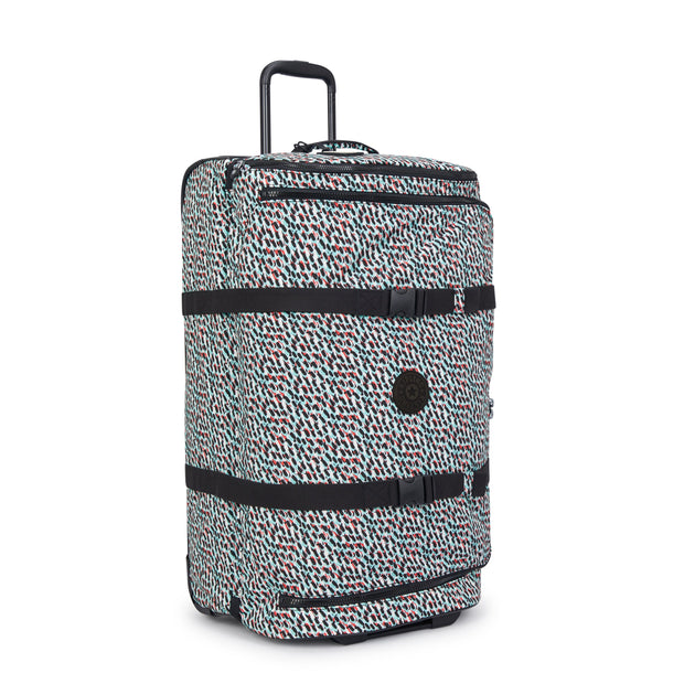 Kipling Large Wheeled Luggage Female Abstract Print Aviana L