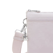 KIPLING-Riri L-Medium crossbody (with removable strap)-Gleam Silver-I6679-K6G