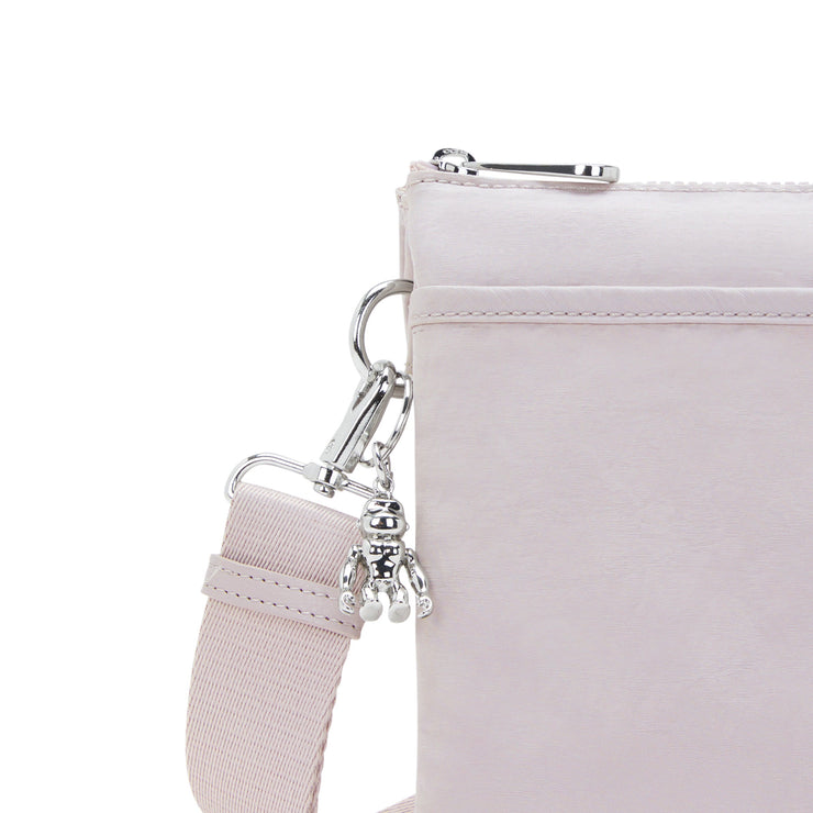 KIPLING-Riri L-Medium crossbody (with removable strap)-Gleam Silver-I6679-K6G