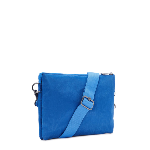 KIPLING-Riri L-Medium crossbody (with removable strap)-Satin Blue-I6679-S9H