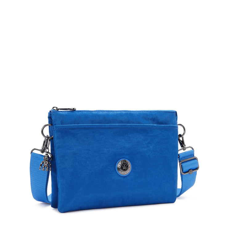 KIPLING-Riri L-Medium crossbody (with removable strap)-Satin Blue-I6679-S9H