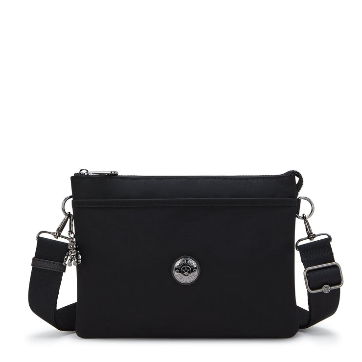 KIPLING-Riri L-Medium crossbody (with removable strap)-Endless Black-I6679-TB4