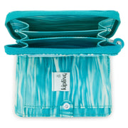 KIPLING Medium wallet Female Aqua Pool Money Love