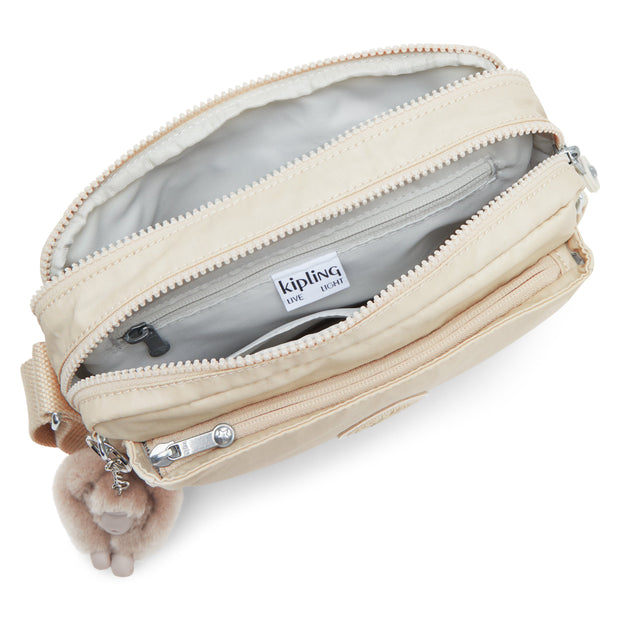 KIPLING-Abanu M-Medium crossbody-Beige Pearl-I6831-3KA