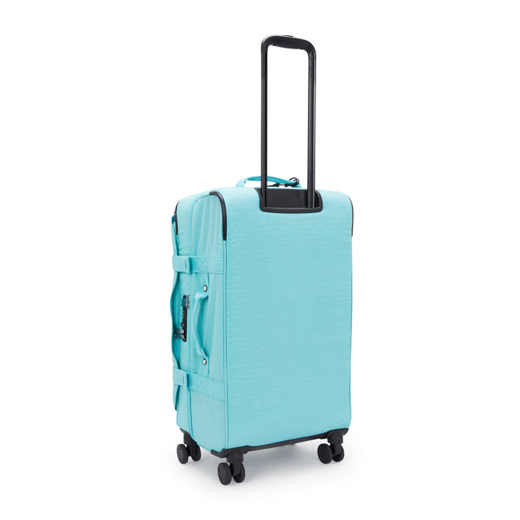 Kipling Medium Wheeled Luggage Female Deepest Aqua Spontaneous M