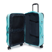 Kipling Medium Wheeled Luggage Female Deepest Aqua Spontaneous M