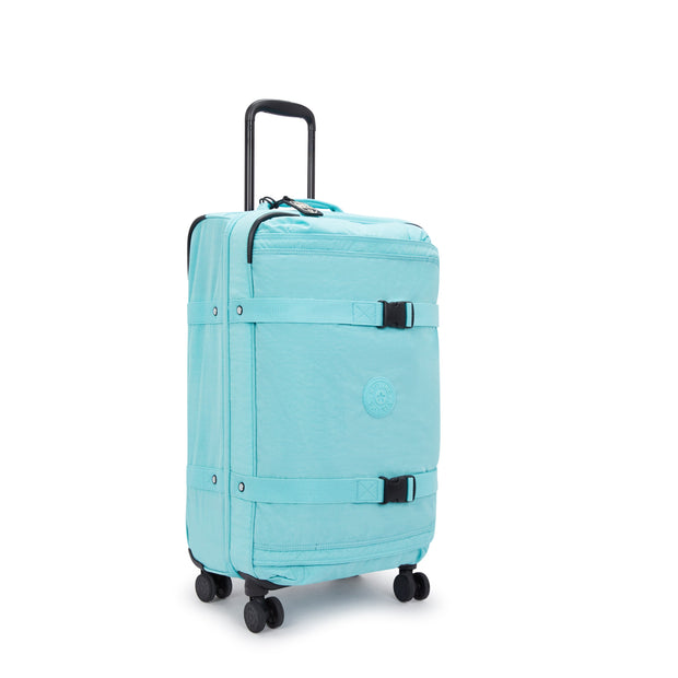 Kipling Medium Wheeled Luggage Female Deepest Aqua Spontaneous M