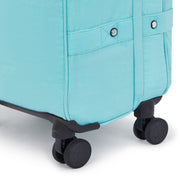 Kipling Medium Wheeled Luggage Female Deepest Aqua Spontaneous M