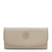 KIPLING Large Wallet Female Signature Beige Embossed Money Land I7015-96A