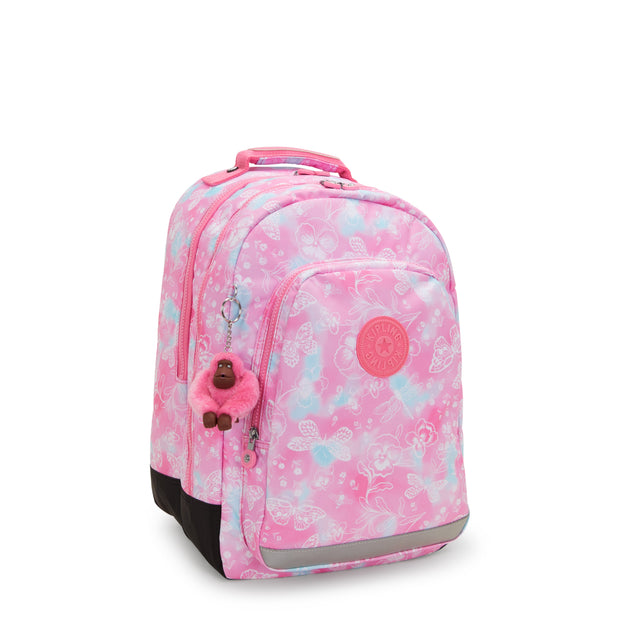 KIPLING Large backpack (with laptop protection) Female Garden Clouds Class Room  -  I7090-2PE