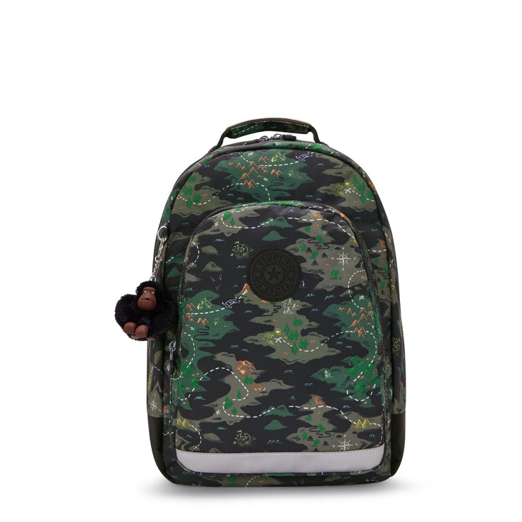 KIPLING Large backpack (with laptop protection) Unisex Camo Treasure Class Room I7090-3PB