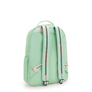 KIPLING Large backpack (with laptop compartment) Female Soft Green Met Seoul Lap  -  I7135-5KY