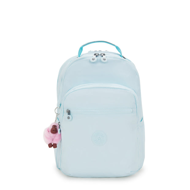 KIPLING Seoul Lap Blue Sky Metallic Large backpack (with laptop compartment) I7135-5MB