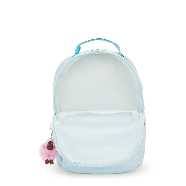 KIPLING Seoul Lap Blue Sky Metallic Large backpack (with laptop compartment) I7135-5MB