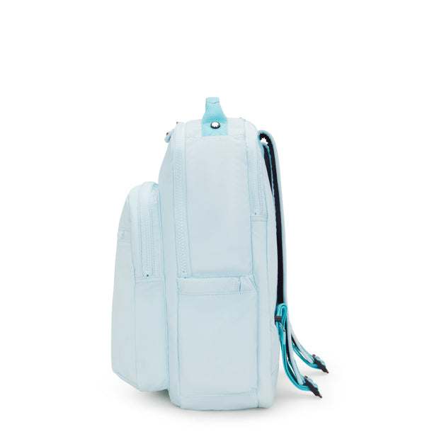 KIPLING Seoul Lap Blue Sky Metallic Large backpack (with laptop compartment) I7135-5MB