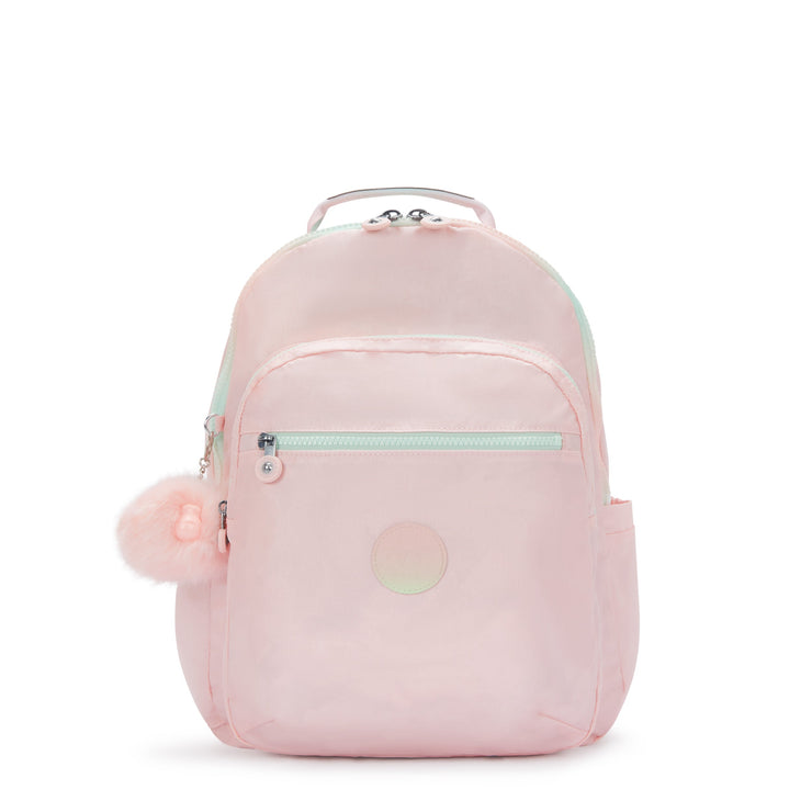 KIPLING Large backpack (with laptop compartment) Female Blush Metallic Seoul Lap