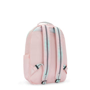 KIPLING Large backpack (with laptop compartment) Female Blush Metallic Seoul Lap  -  I7135-E7L