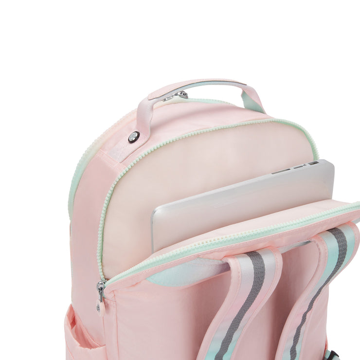 KIPLING Large backpack (with laptop compartment) Female Blush Metallic Seoul Lap  -  I7135-E7L