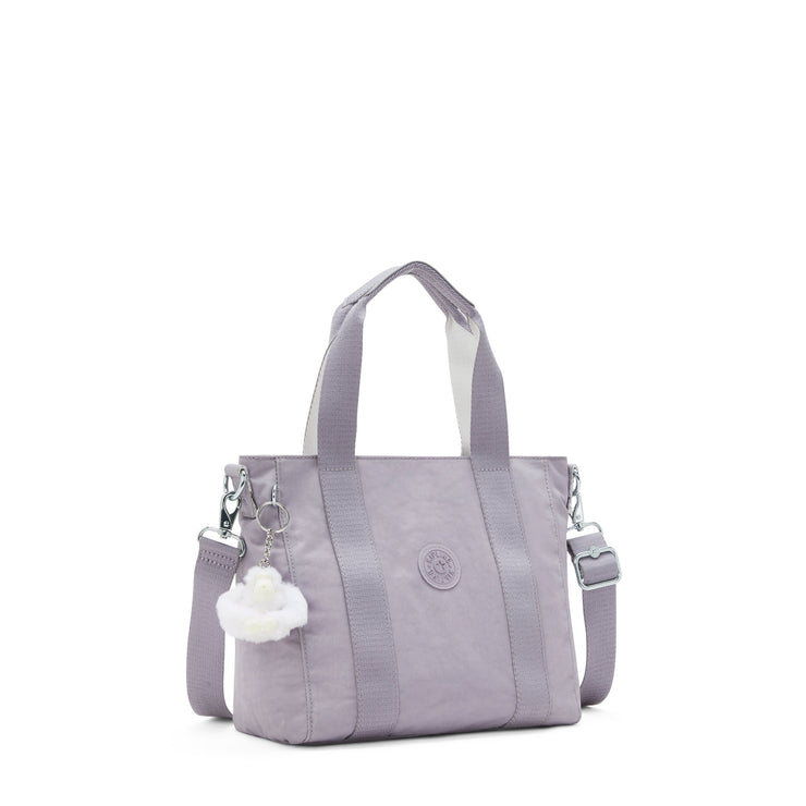 KIPLING-Asseni Mini-Small tote (with removable shoulderstrap)-Tender Grey-I7149-1FB