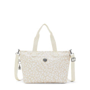 KIPLING-Colissa S-Small tote (with detachable shoulderstrap)-White Cheetah J-I7256-T8J