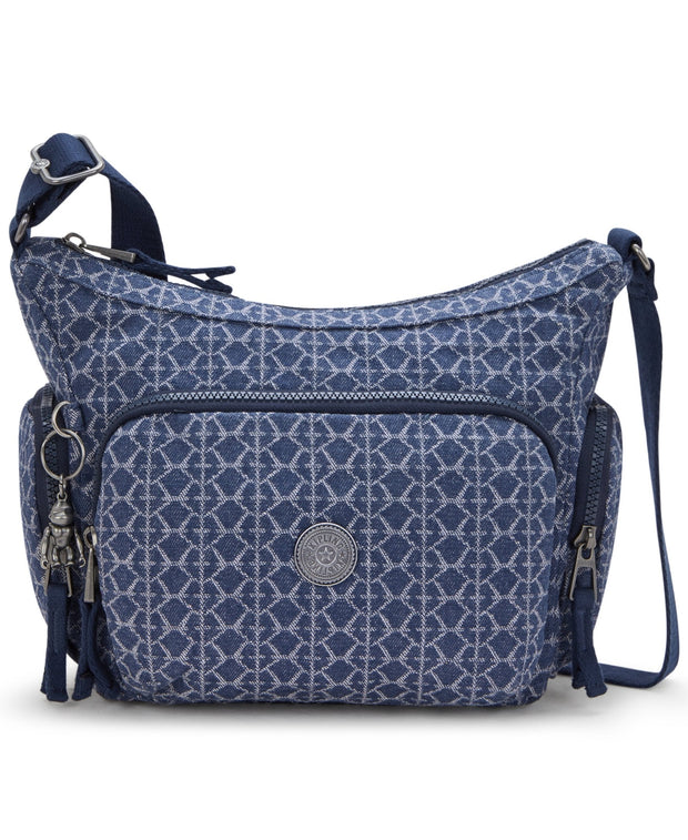 Kipling Gabb S Signature Denim Medium Crossbody Bag I7367-7PF