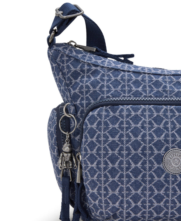 Kipling Gabb S Signature Denim Medium Crossbody Bag I7367-7PF