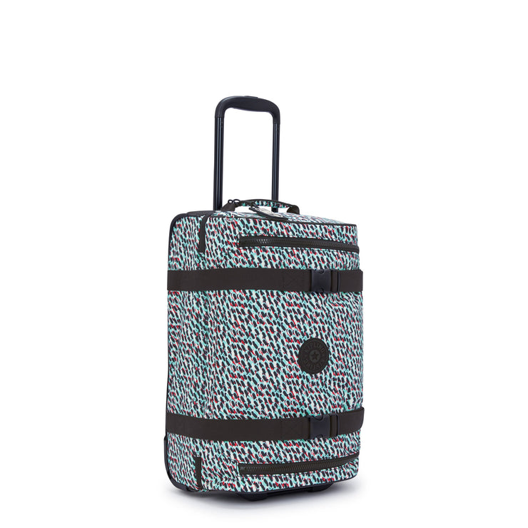 Kipling Small Wheeled Luggage Female Abstract Print Aviana S