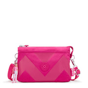 KIPLING-Riri-Barbie™ Riri Crossbody Bag With Detachable And Adjustable Shoulder Straps-Power Pink-I7476-BA2