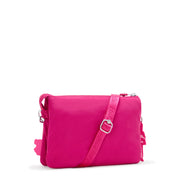 KIPLING-Riri-Barbie™ Riri Crossbody Bag With Detachable And Adjustable Shoulder Straps-Power Pink-I7476-BA2