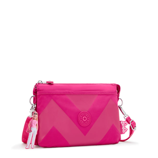 KIPLING-Riri-Barbie™ Riri Crossbody Bag With Detachable And Adjustable Shoulder Straps-Power Pink-I7476-BA2