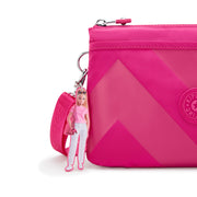 KIPLING-Riri-Barbie™ Riri Crossbody Bag With Detachable And Adjustable Shoulder Straps-Power Pink-I7476-BA2