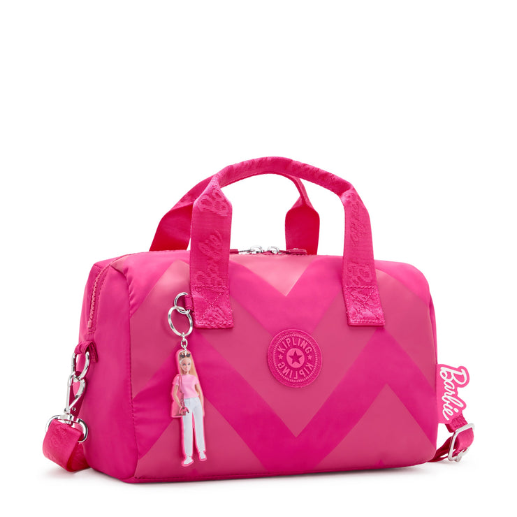 KIPLING-Bina M-Barbie™ Medium Handbag With Detachable And Adjustable Shoulder Straps-Power Pink-I7678-BA2