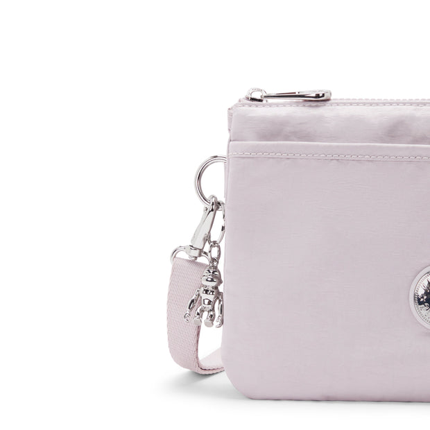 KIPLING-Riri-Small crossbody (with removable strap)-Gleam Silver-I7679-K6G