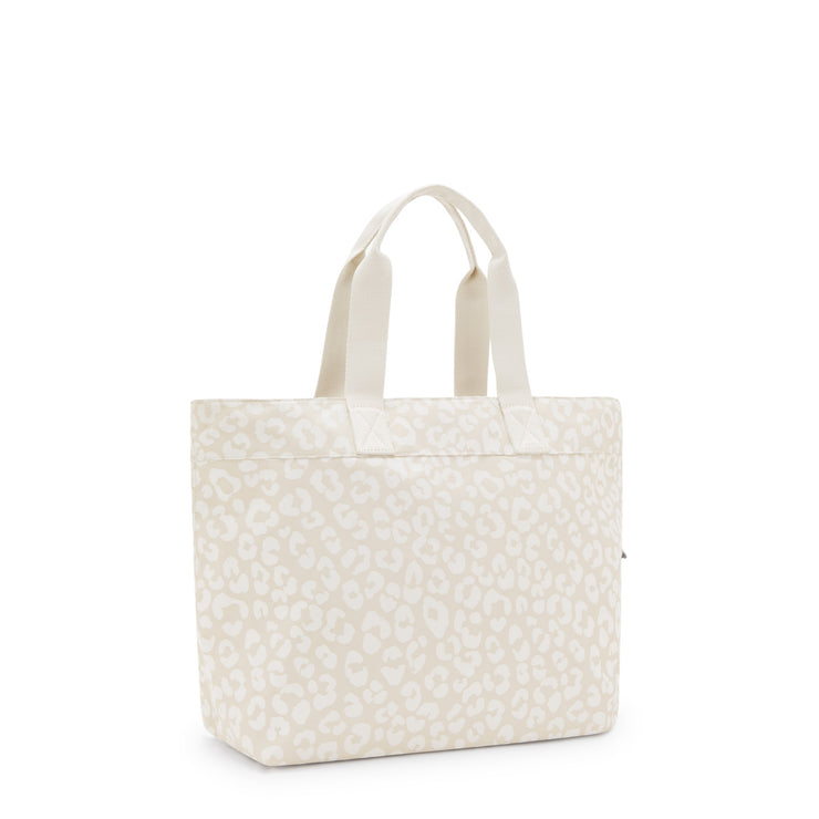 KIPLING-Colissa-Large Tote with Laptop Compartment-White Cheetah J-I7688-T8J