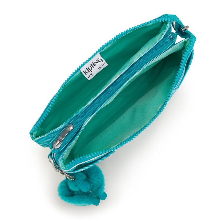 Kipling Small Crossbody (With Removable Strap) Female Aqua Pool Riri