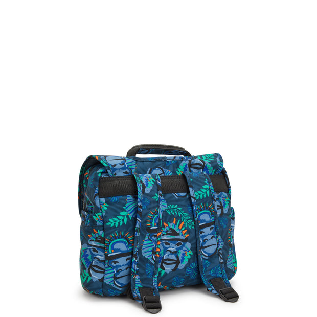 KIPLING Small School Bag with Adjustable Straps Unisex Blue Monkey Fun Codie S  -  I7910-8HJ