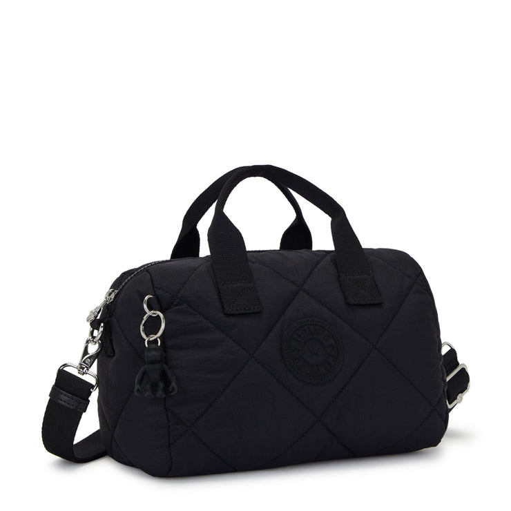 Kipling-Bina M-Medium Handbag (With Detachable Shoulderstrap)-Cosmic Black Quilt-I7934-95R