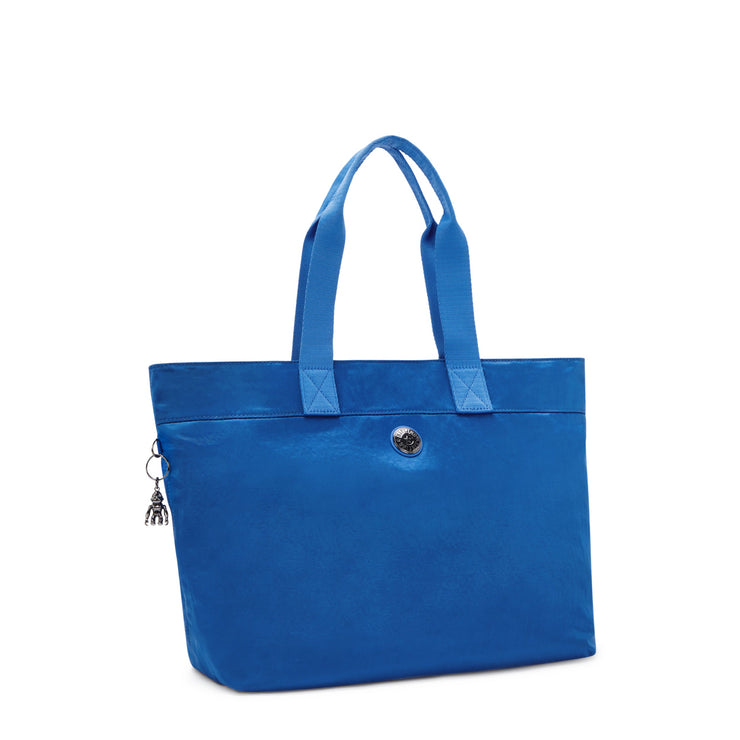 KIPLING-Colissa-Large Tote with Laptop Compartment-Satin Blue-I7962-S9H