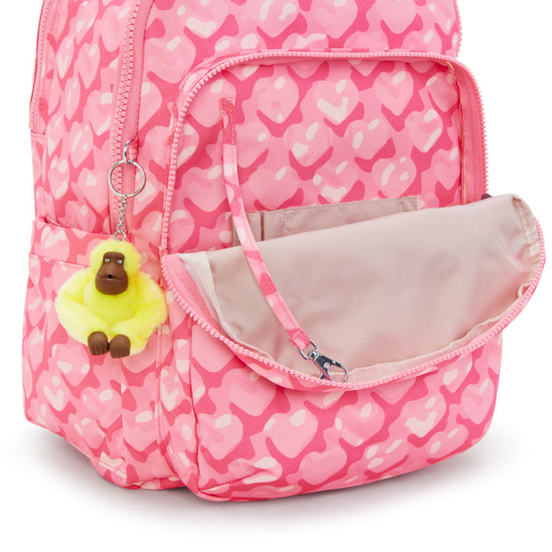 KIPLING Large backpack (with laptop compartment) Female Adorable Hearts Seoul College I7973-1NB