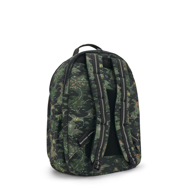 KIPLING Seoul College Camo Treasure Large backpack (with laptop compartment) I7973-3PB