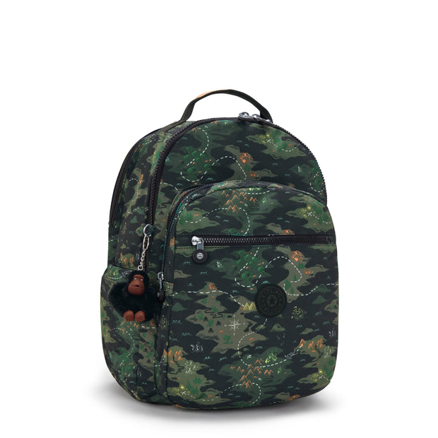 KIPLING Seoul College Camo Treasure Large backpack (with laptop compartment) I7973-3PB