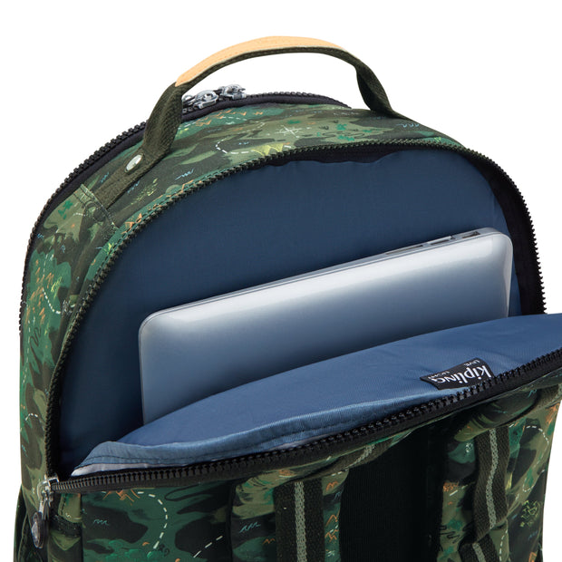 KIPLING Seoul College Camo Treasure Large backpack (with laptop compartment) I7973-3PB