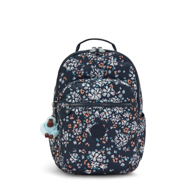 KIPLING Seoul College Flower Field Large backpack (with laptop compartment) I7973-5GB