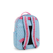 KIPLING Large Backpack with Separate Laptop Compartment Female Dreamy Geo C Seoul College  -  I7973-D1W