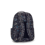 KIPLING Large Backpack with Separate Laptop Compartment Unisex Jungle Fun Race Seoul College  -  I7973-TJ3