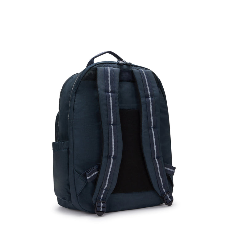 KIPLING Large Backpack with Separate Laptop Compartment Unisex True Blue Tonal Seoul College  -  I7974-4DX