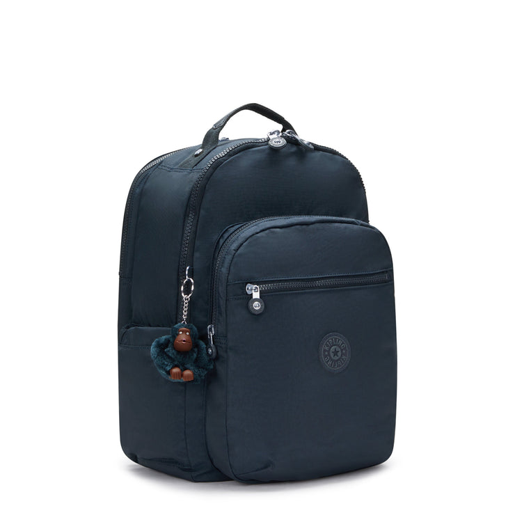 KIPLING Large Backpack with Separate Laptop Compartment Unisex True Blue Tonal Seoul College  -  I7974-4DX