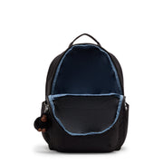 KIPLING Large Backpack with Separate Laptop Compartment Unisex True Black Seoul College  -  I7974-J99